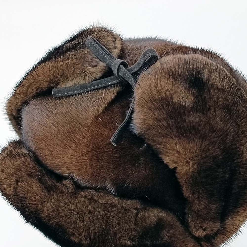 メンズモスコー ミンクのモスコー(ロシア帽) | 毛皮(ファー)の帽子
