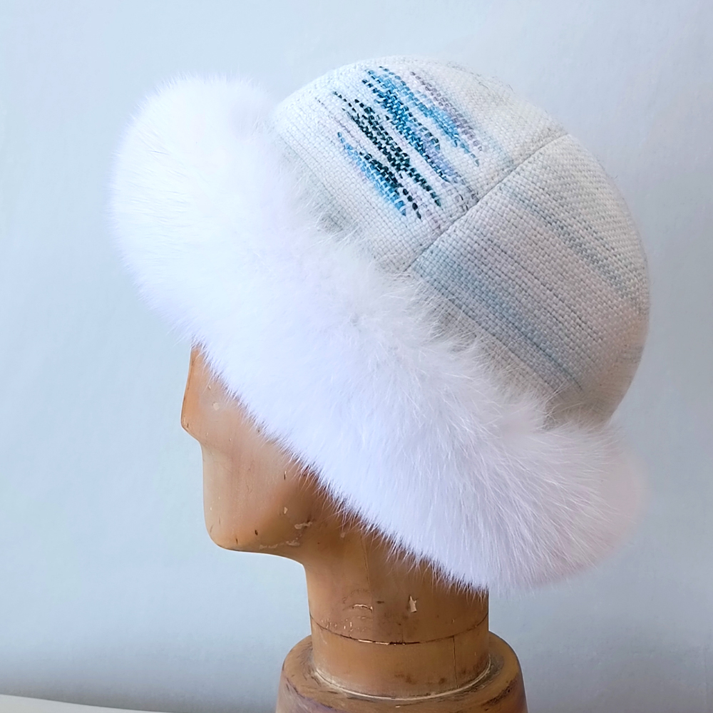 優佳良織×FOXのロールキャップ