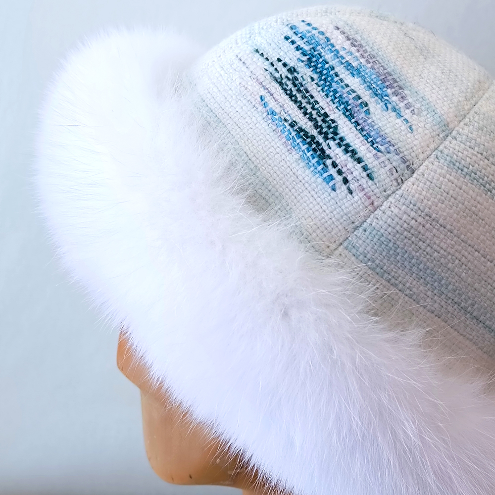 優佳良織×FOXのロールキャップ